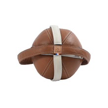 Load image into Gallery viewer, YA&#39;Elasko Stretch ball | Colectia de casa Piele - Maro camel, Alb
